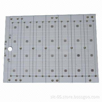 Single-sided aluminum PCBs, soldermask white and 1.6mm thickness board for Garden lamp